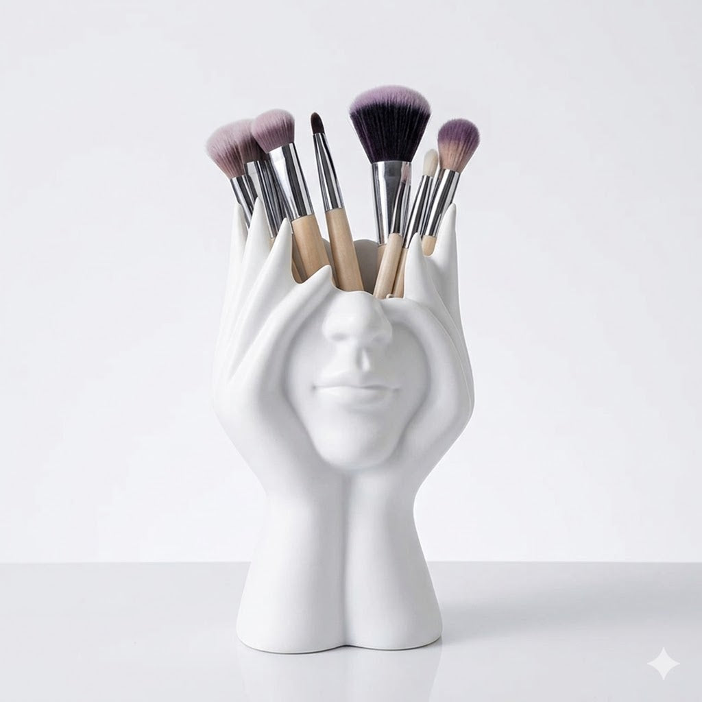 Multifunktionaler Make-up-Pinselhalter