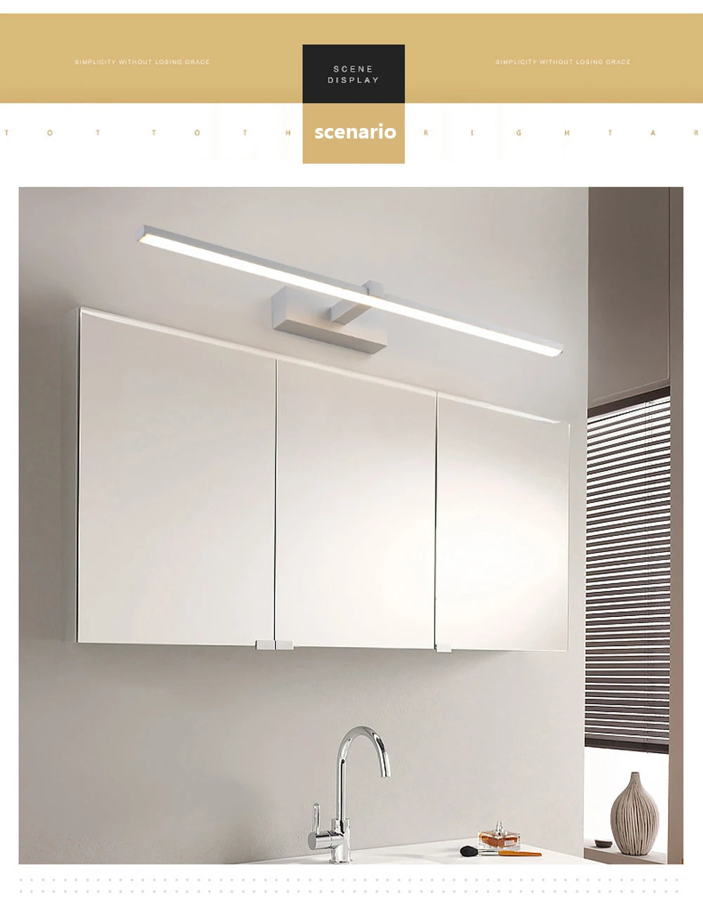 Moderne LED-Wandleuchte
