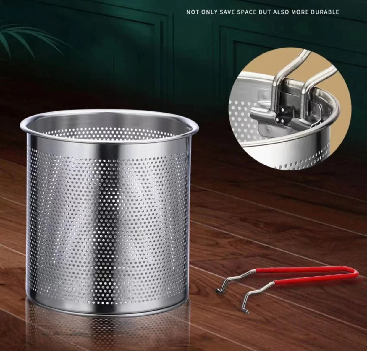 Kleine Edelstahl Fritteuse