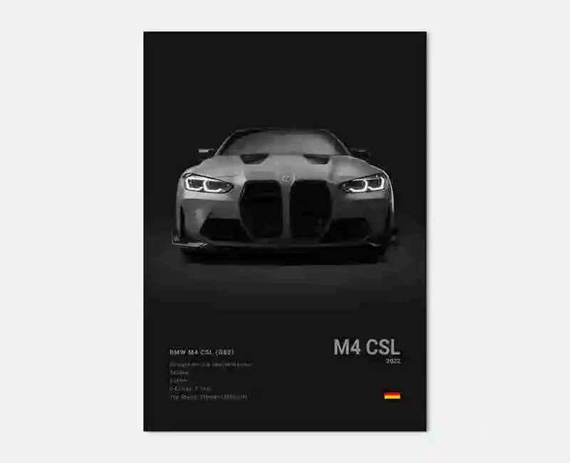 BMW Poster ohne Rahmen