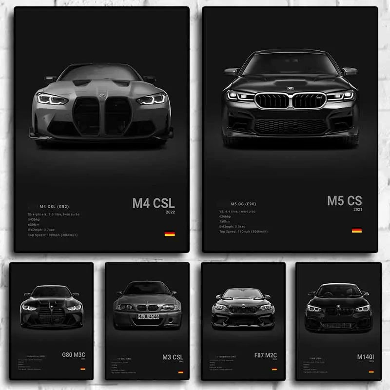 BMW Poster ohne Rahmen