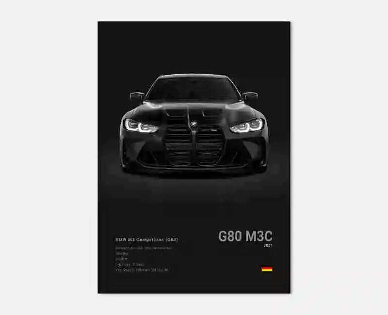 BMW Poster ohne Rahmen