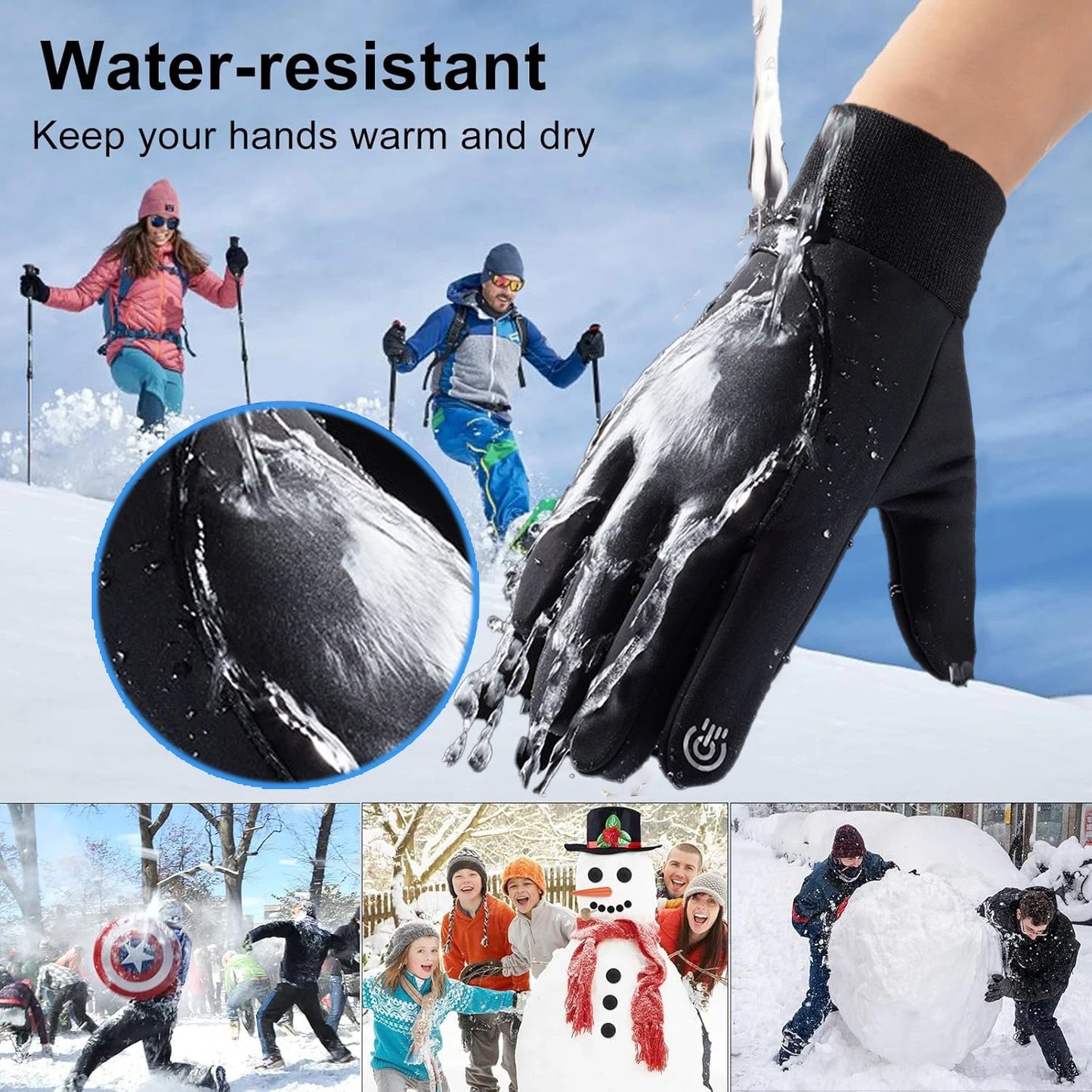 ThermoGrip Pro - Wärmeisolierte Winterhandschuhe