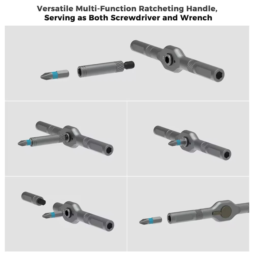 Präzisions-Ratschen Set, 42-teilig Magnetischer Bit-Halter