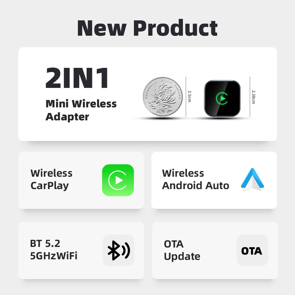 Wireless CarPlay/Android Auto