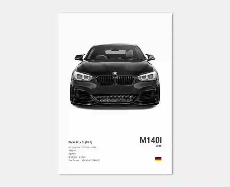 BMW Poster ohne Rahmen
