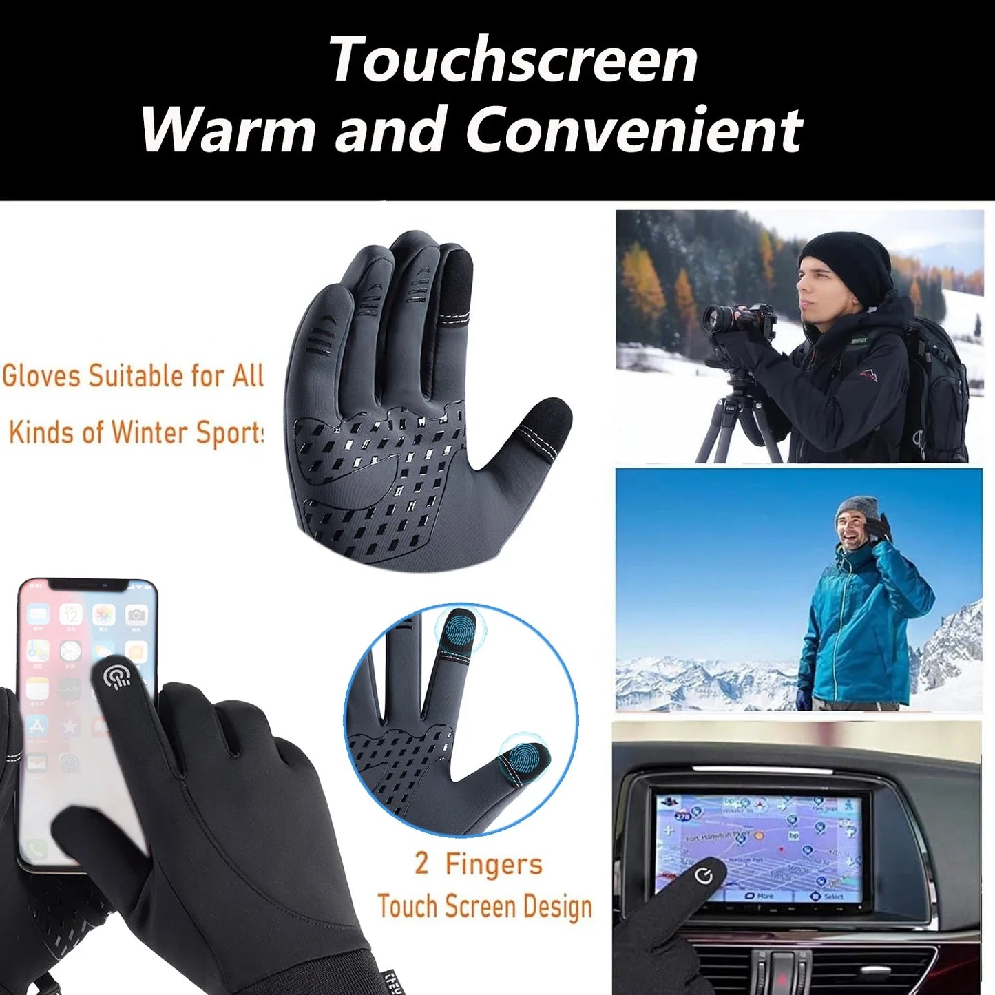 ThermoGrip Pro - Wärmeisolierte Winterhandschuhe