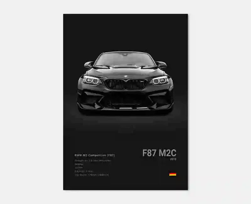 BMW Poster ohne Rahmen