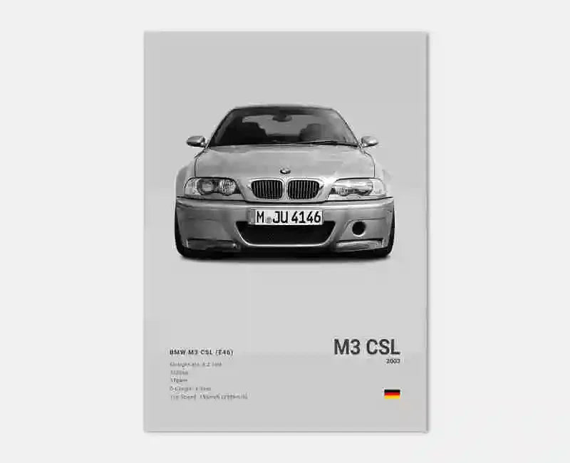 BMW Poster ohne Rahmen