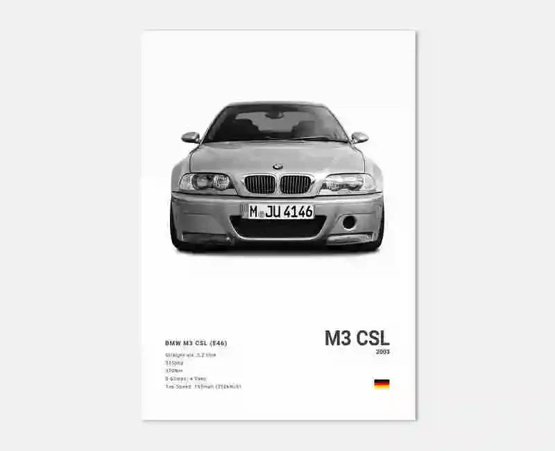 BMW Poster ohne Rahmen
