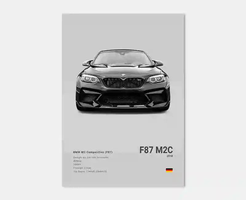BMW Poster ohne Rahmen