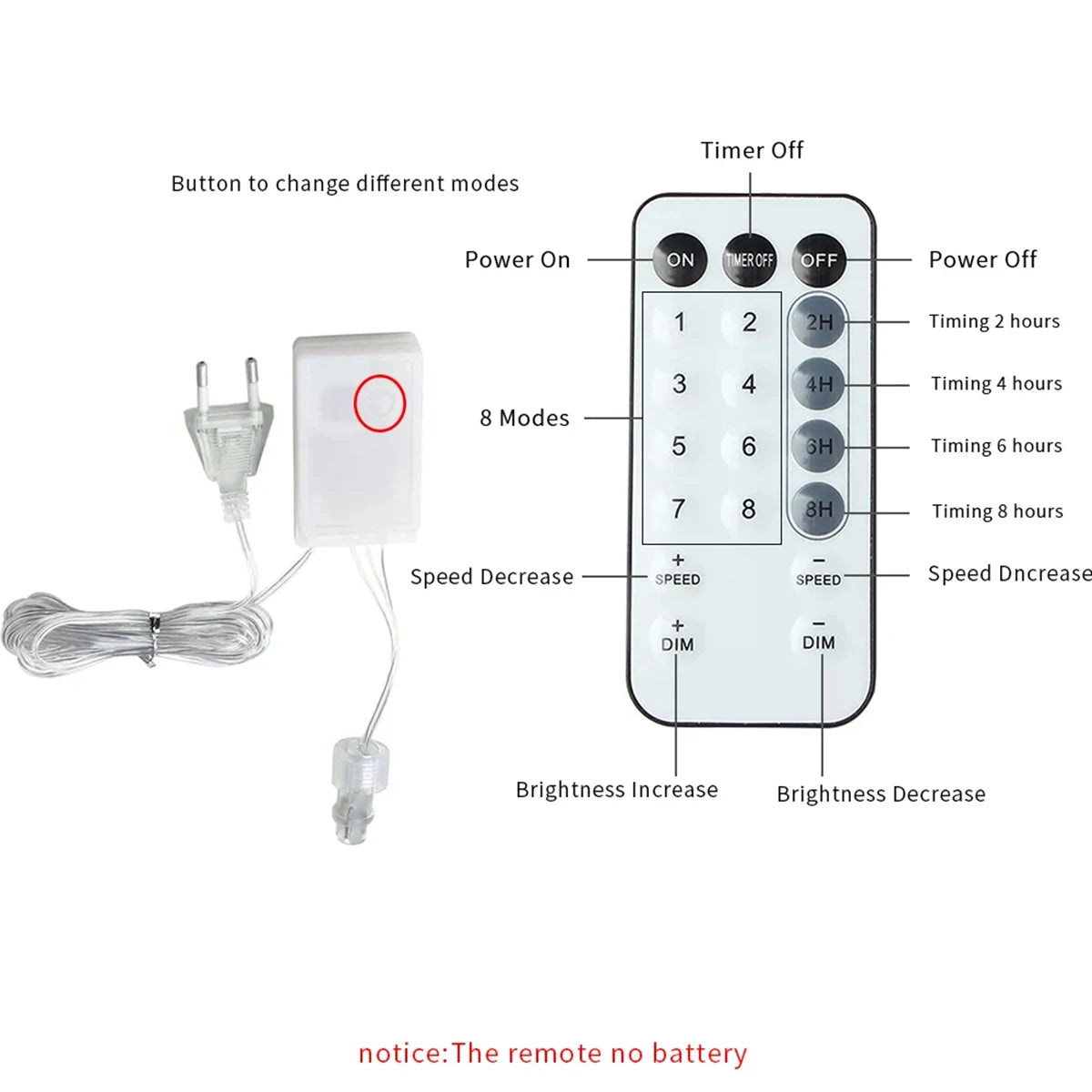 Eiszapfen-Lichterkette
