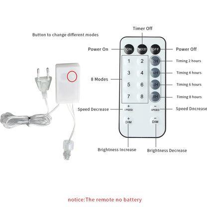 Eiszapfen-Lichterkette