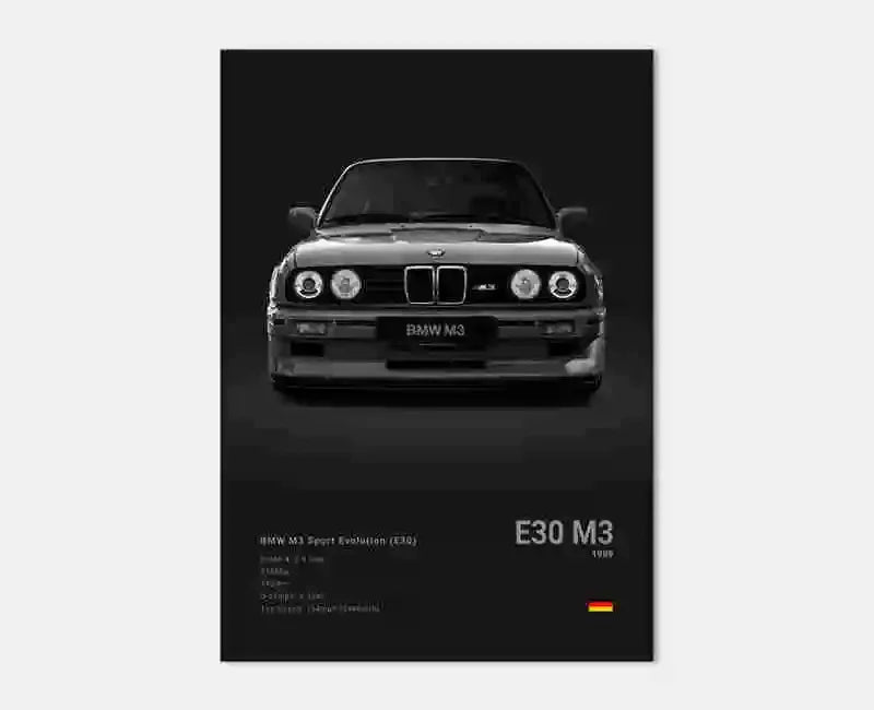 BMW Poster ohne Rahmen