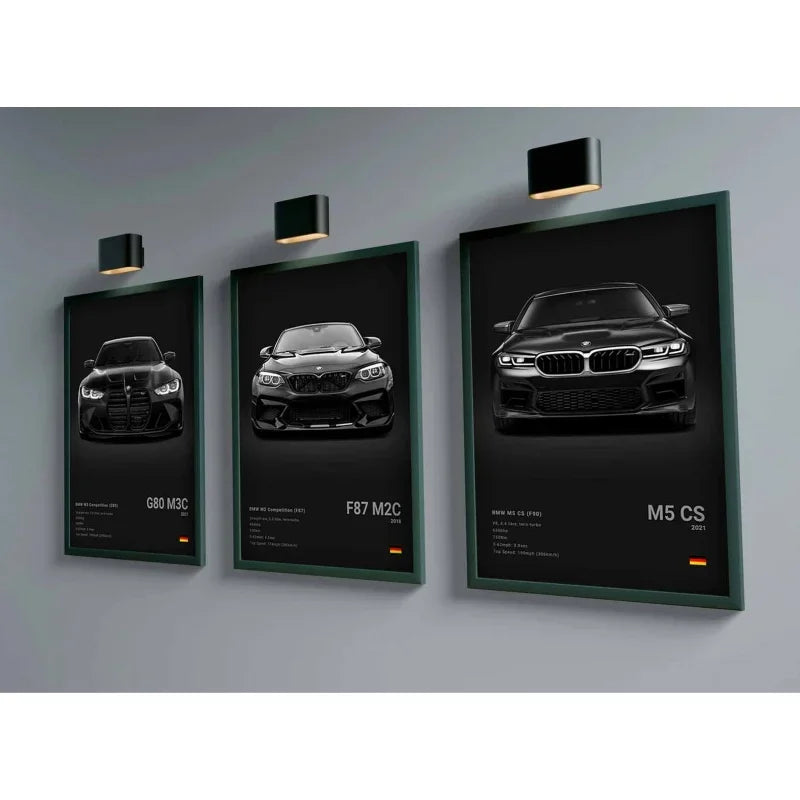 BMW Poster ohne Rahmen