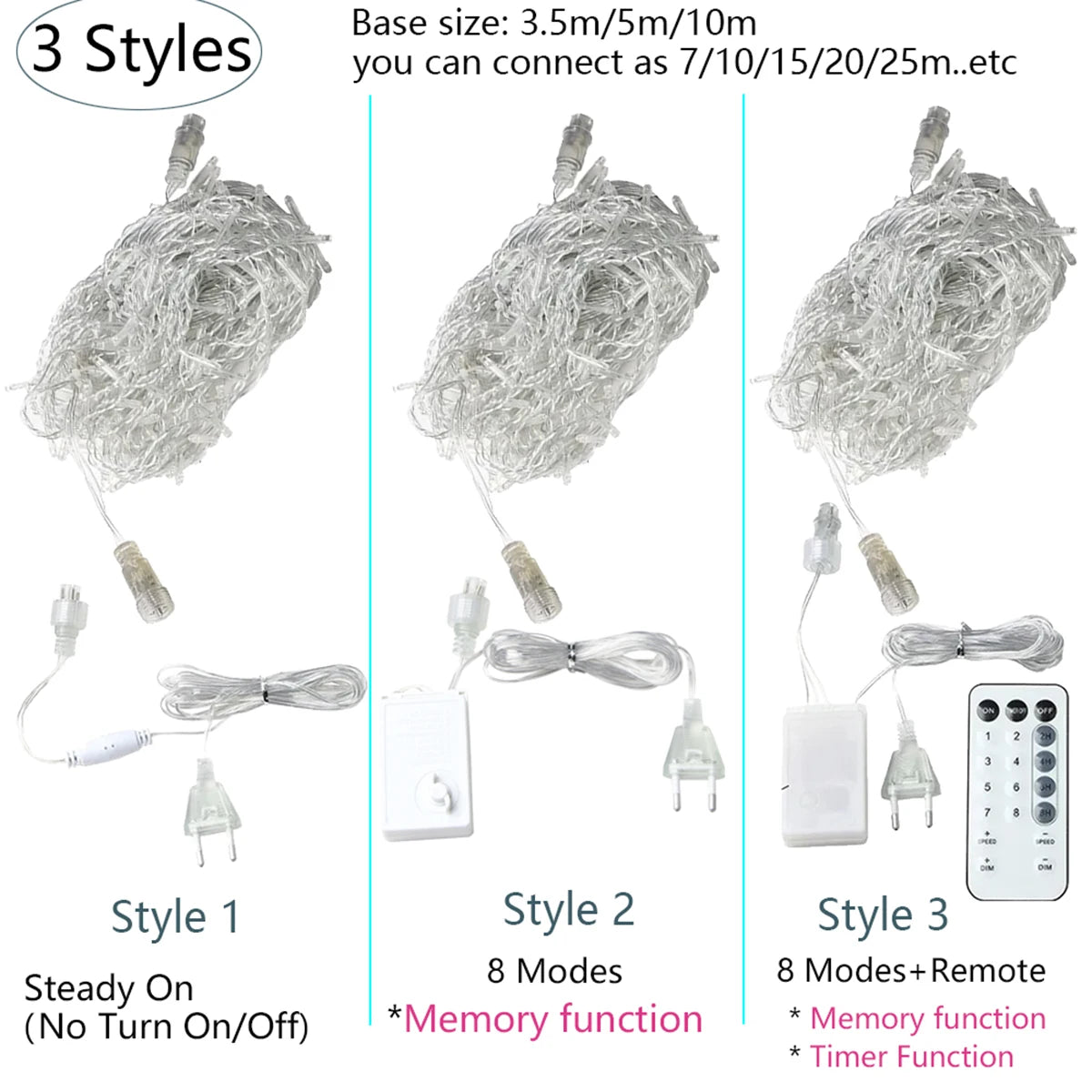 Eiszapfen-Lichterkette