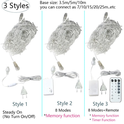 Eiszapfen-Lichterkette