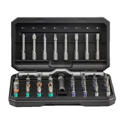 Präzisions-Ratschen Set, 42-teilig Magnetischer Bit-Halter