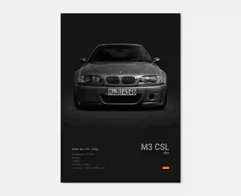 BMW Poster ohne Rahmen